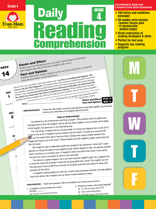 Title details for Daily Reading Comprehension, Grade 4 by Evan-Moor Educational Publishers - Available